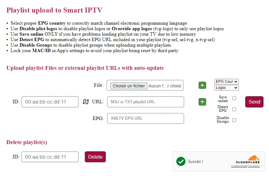 integración de la lista m3u para smart iptv